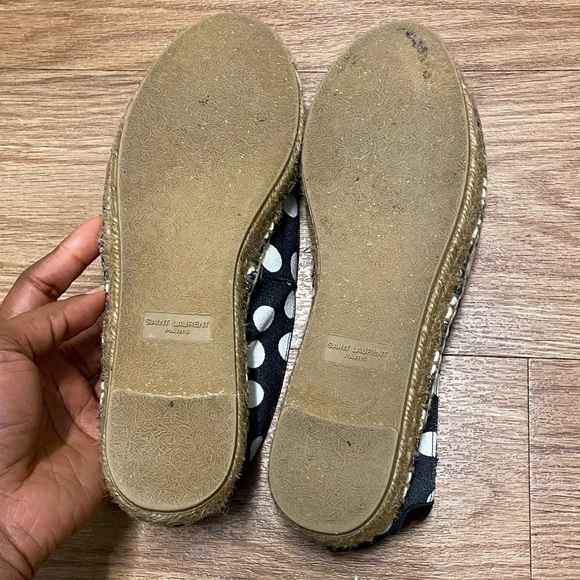 SAINT LAURENT polka dot Espadrille Flat - Picture 10 of 16